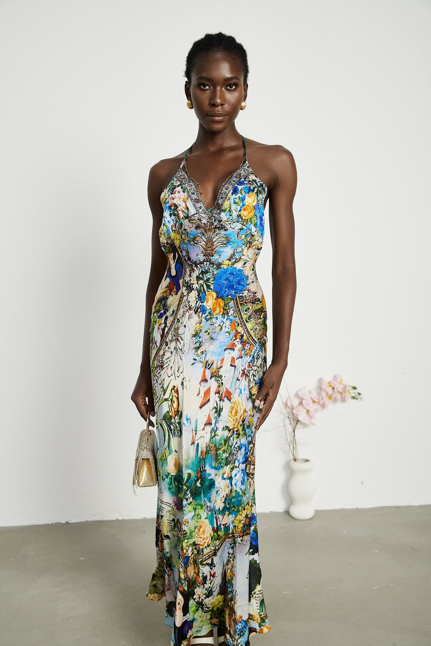 Valérie chainembellished maxi dress