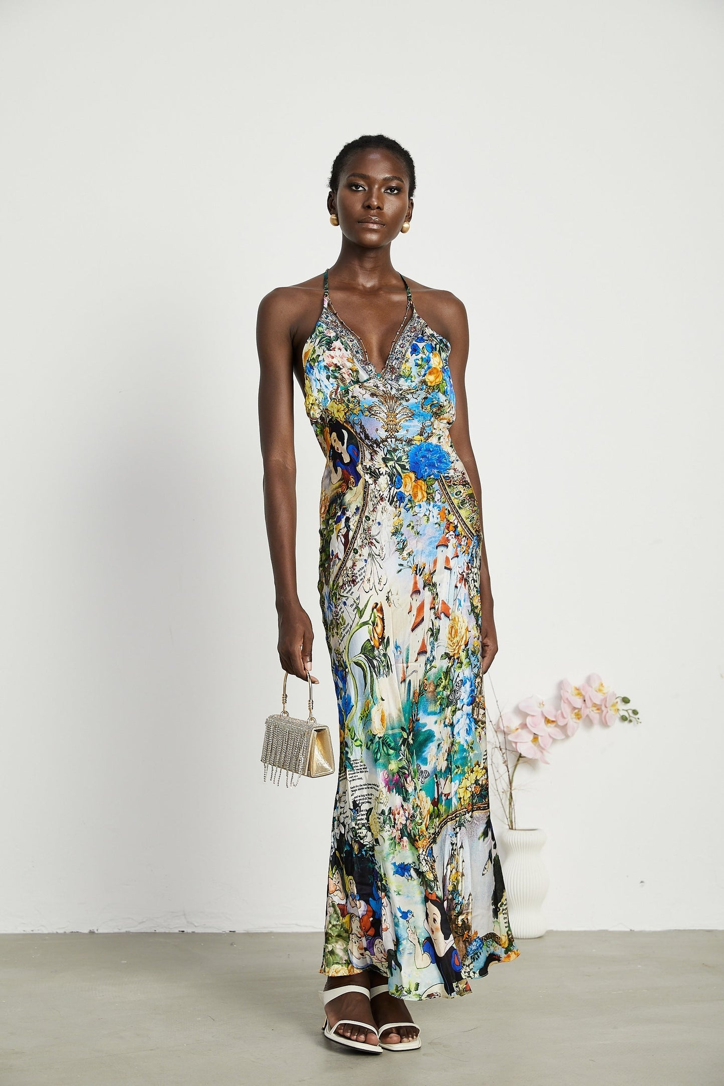 Valérie chainembellished maxi dress