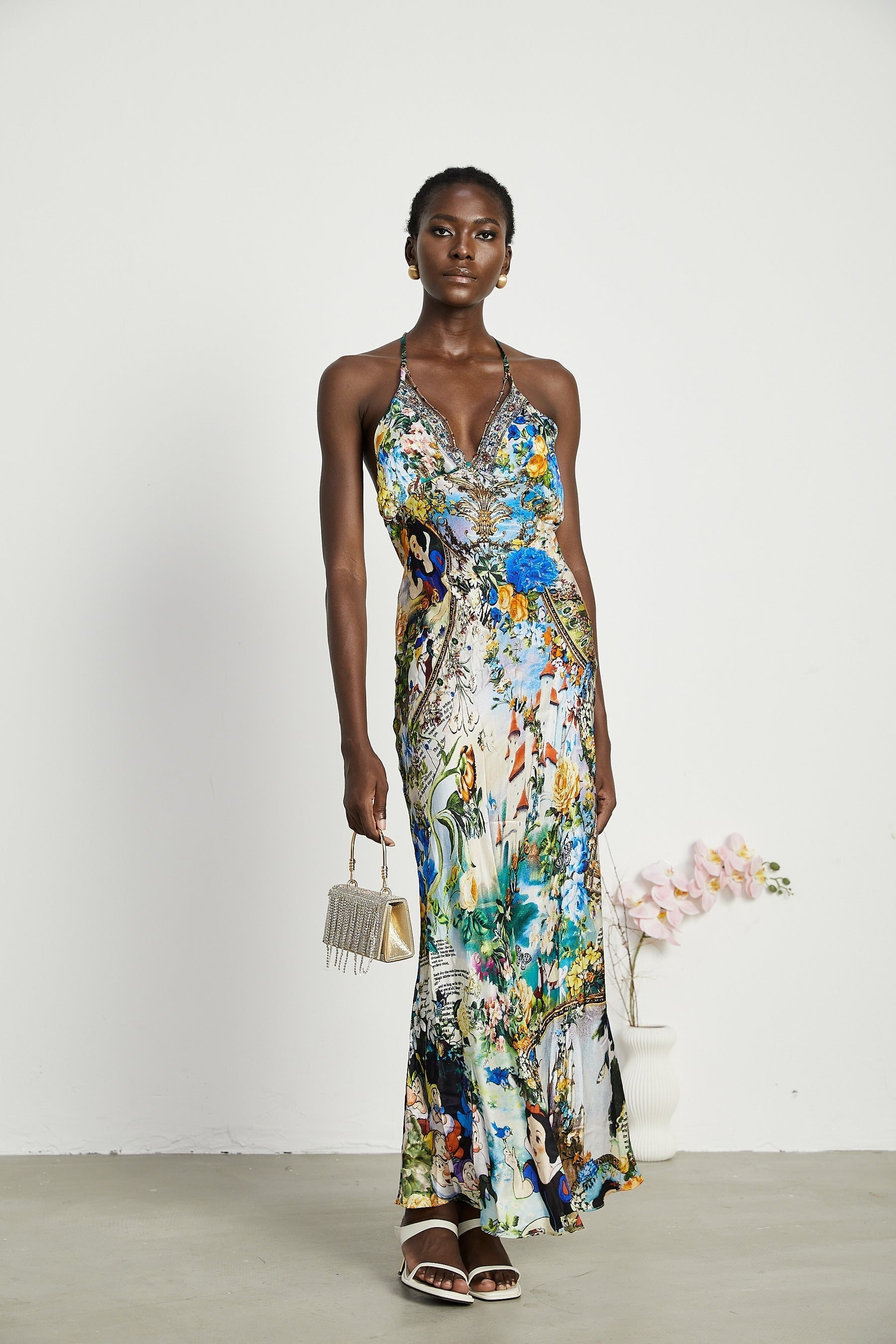 Valérie chainembellished maxi dress