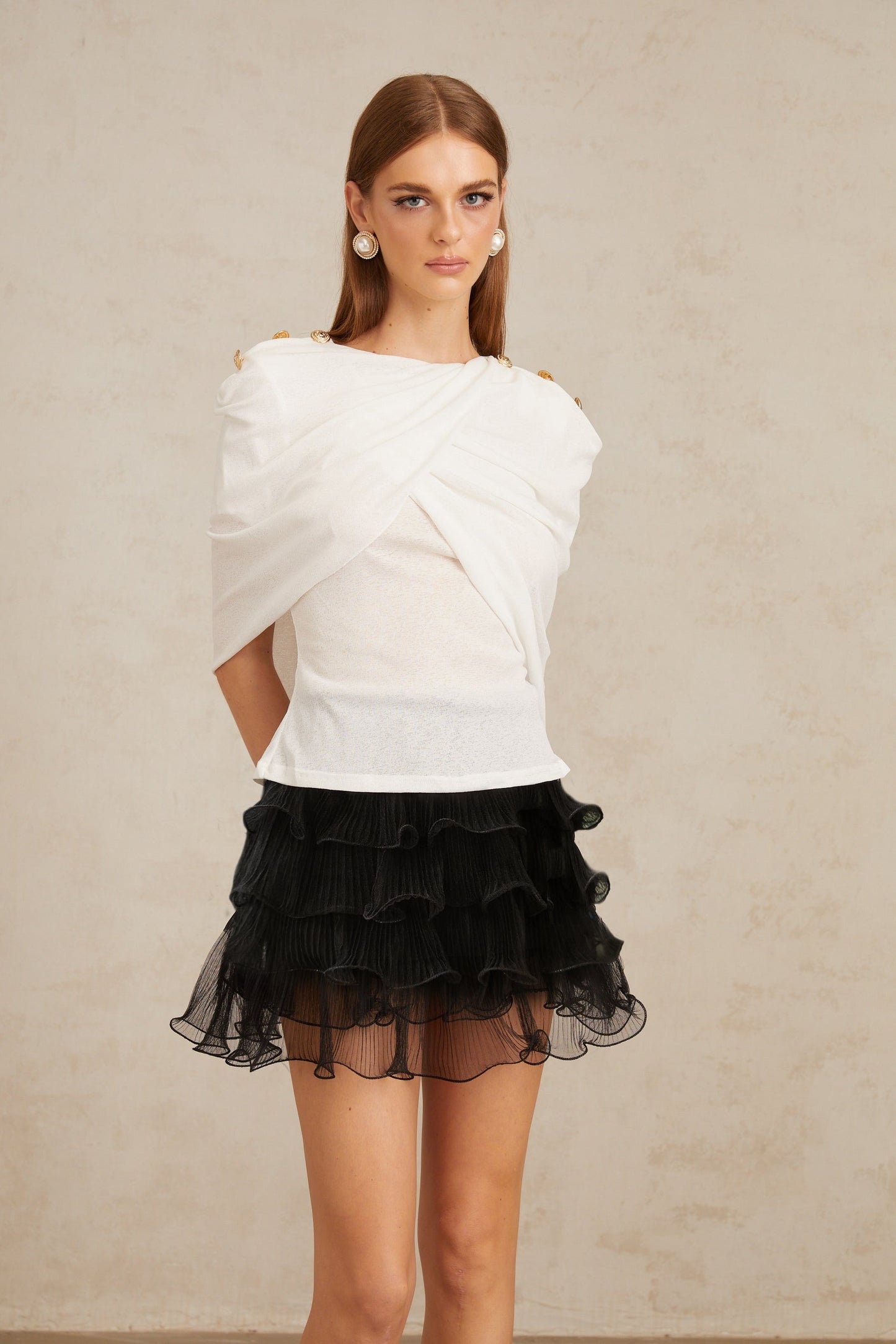 Vappu Color Block Ruched Coord Set