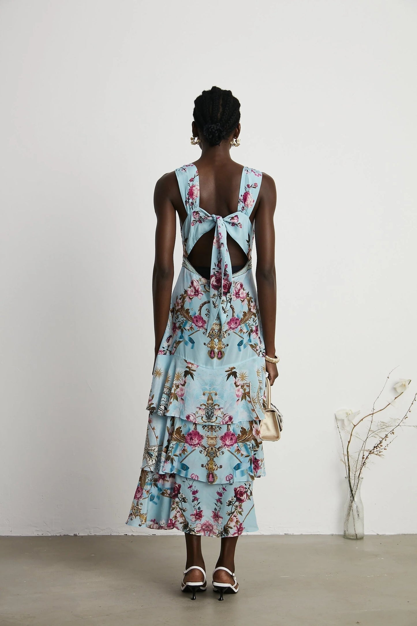 Victoire floralprinted midi dress
