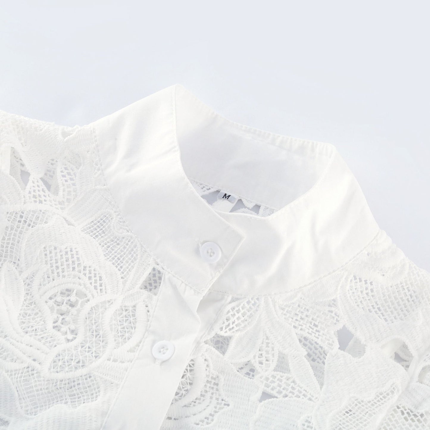 White floral embroidered midi dress by Noemie