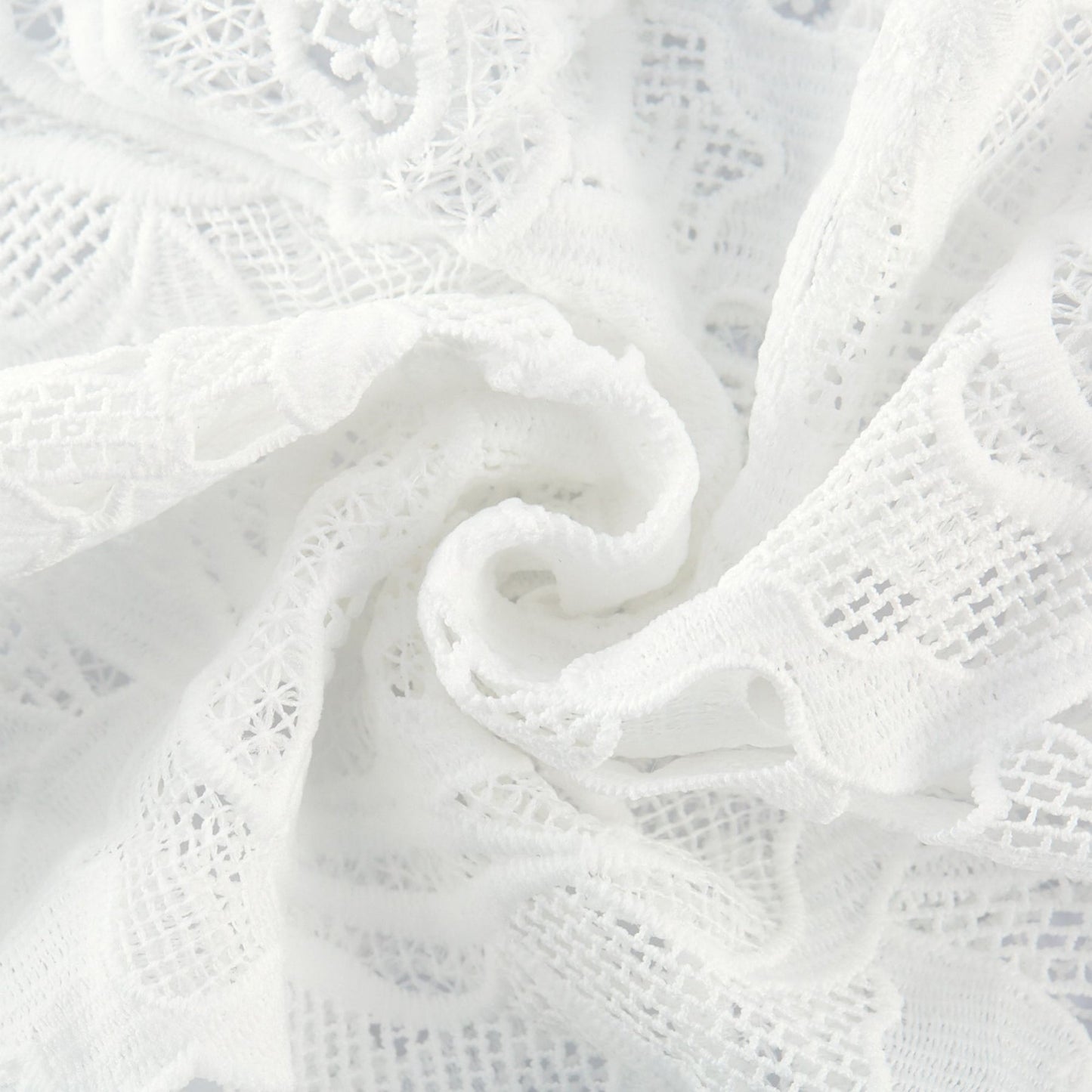 White floral embroidered midi dress by Noemie