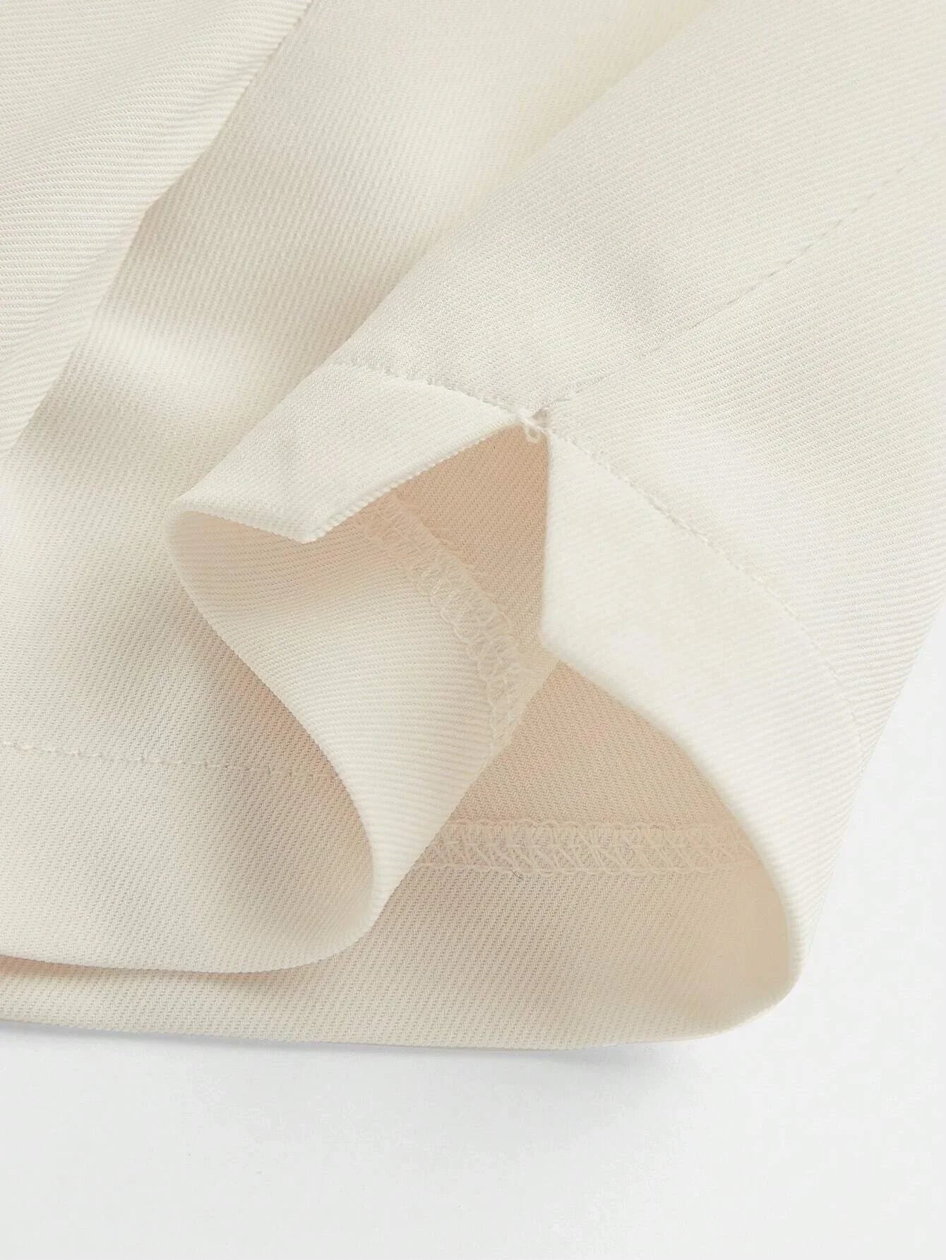White Short Sleeve Pleated Asymmetrical Hem Stylish Urban Women Dress