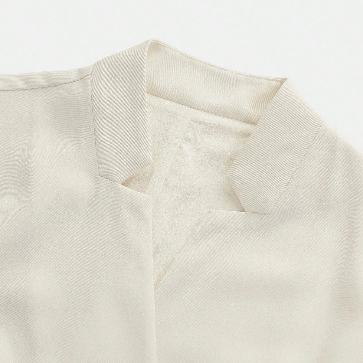 White Short Sleeve Pleated Asymmetrical Hem Stylish Urban Women Dress