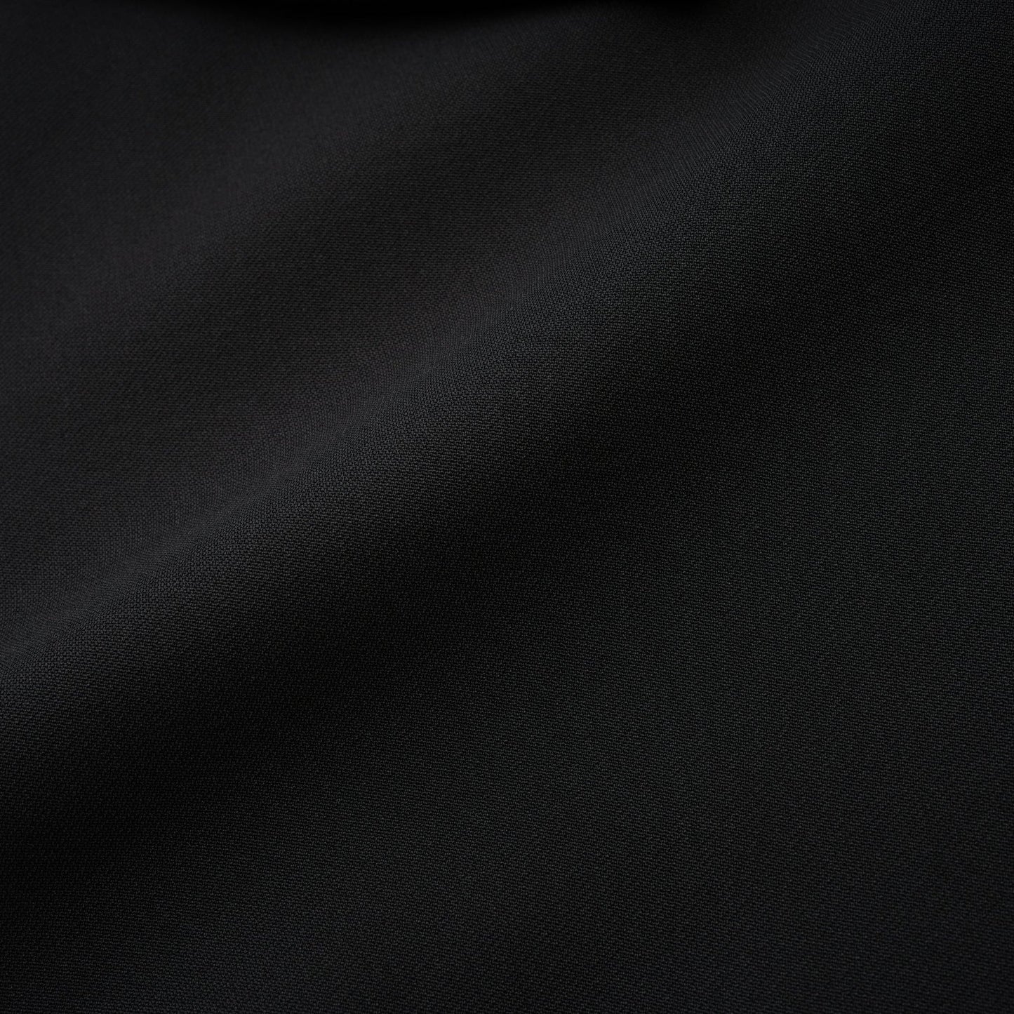 Black dress with long sleeves notched lapels scoop back buttoned cuffs fitted waistline crystal embellishment and front button fastening composed of 100% Polyester