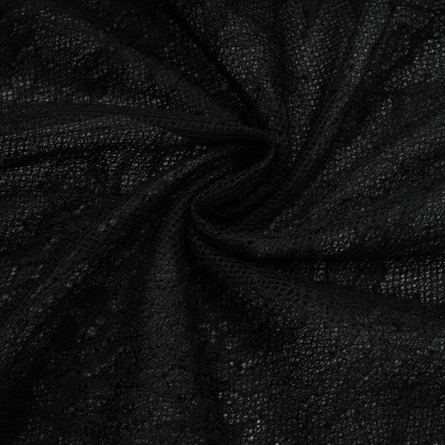 Black oneshoulder dress with lace embroidery long sleeves asymmetric design cutout and gathered detailing side high slit scallop trim and half lining floor length made of 74% Polyamide 20% Cotton 6% Rayon