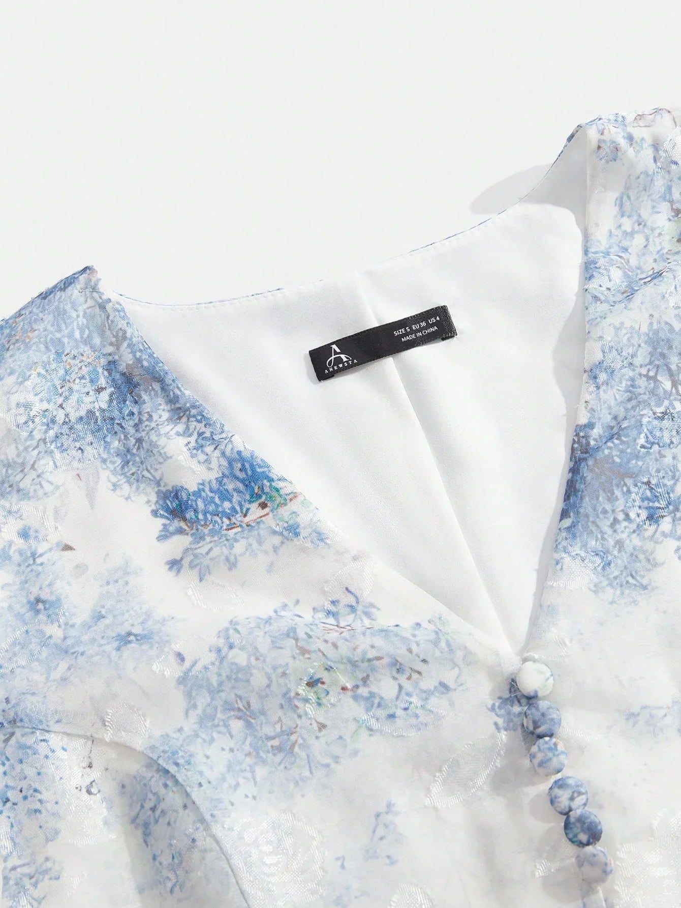 Women VNeck Elegant Placed Floral Print Long Sleeve Dress Spring Outfits Classy Dresses For Woman