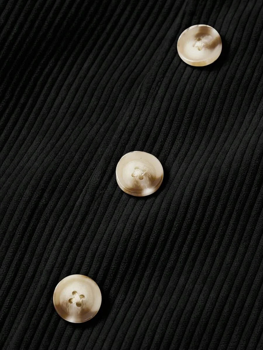 Womens Casual Button Detail ALine Skirt