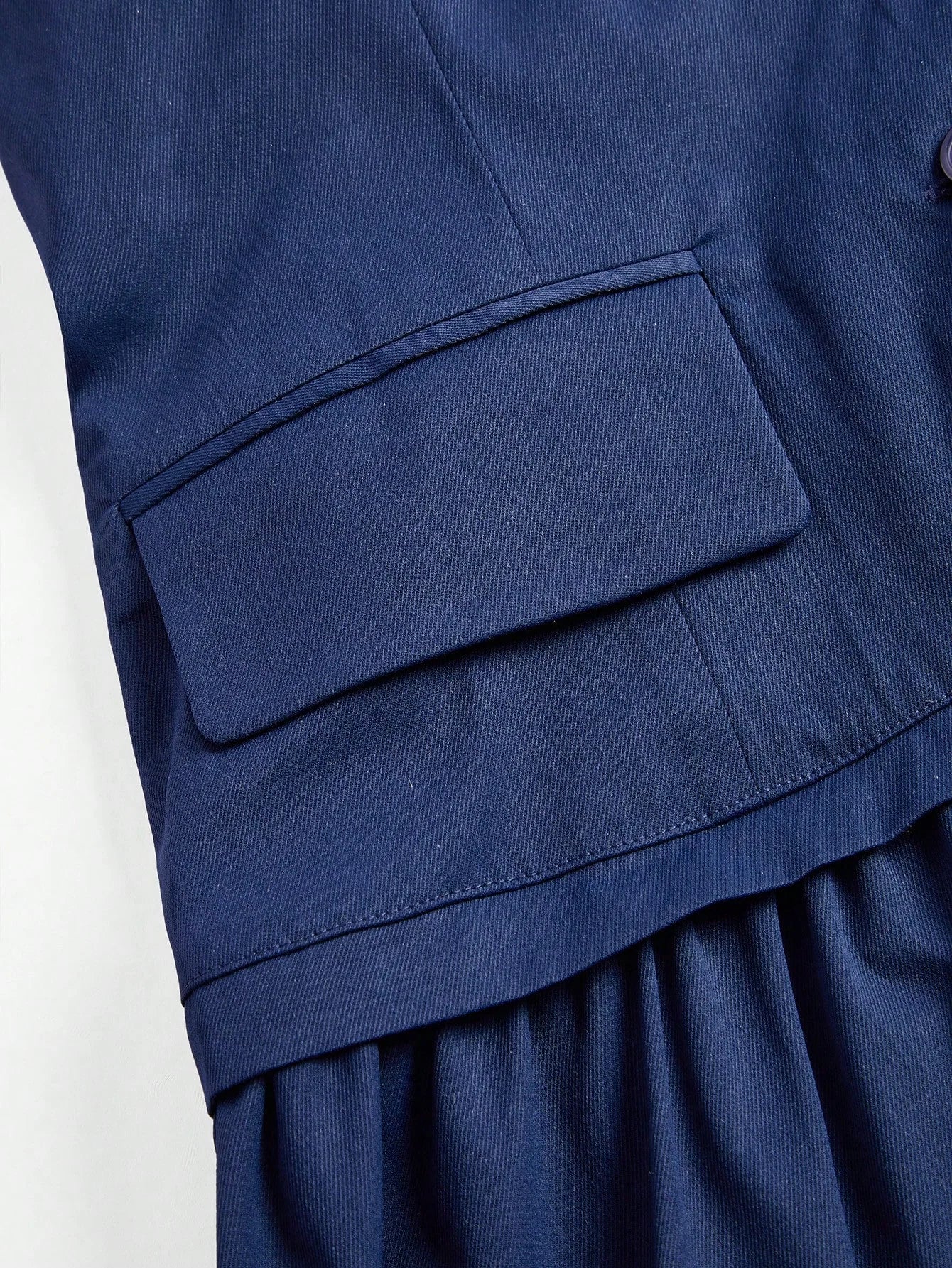 Womens Crossover VNeck Waist Cinched 2 In 1 Long Dress Work Outfit Spring