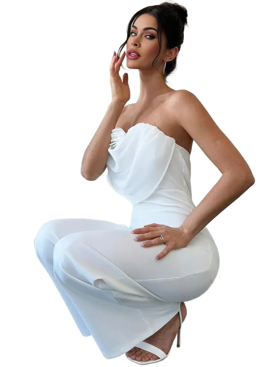 Womens Elegant Minimalist Chic Romantic Fashion Office Lady Date Party Daily Wear Draped Neck