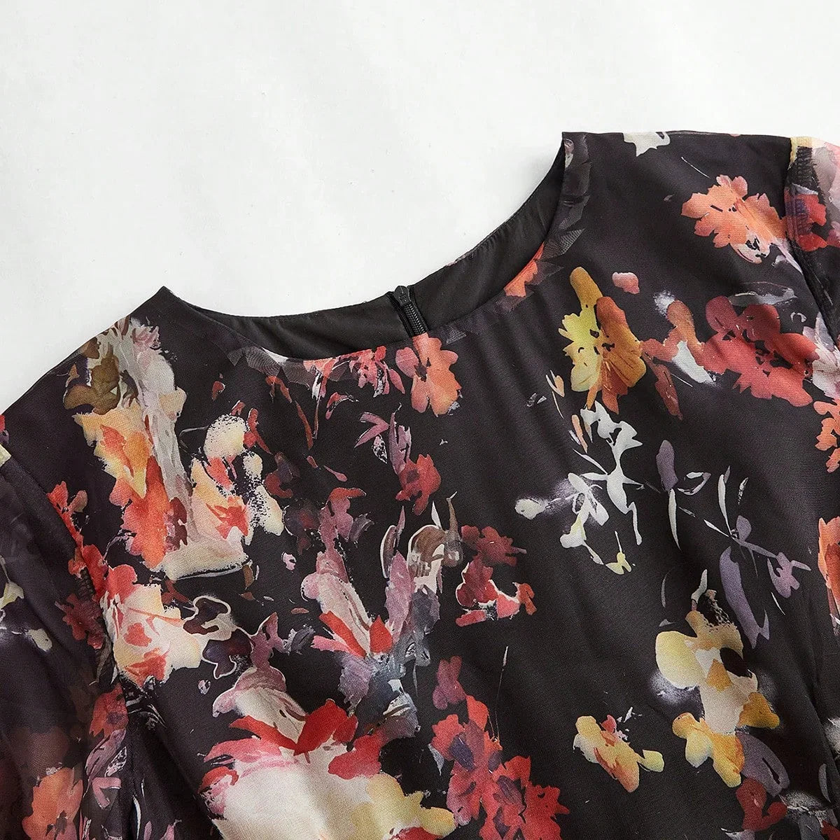 Womens Floral Print Long Sleeve Dress Elegant amp Fashionable Country Style Resort Dress