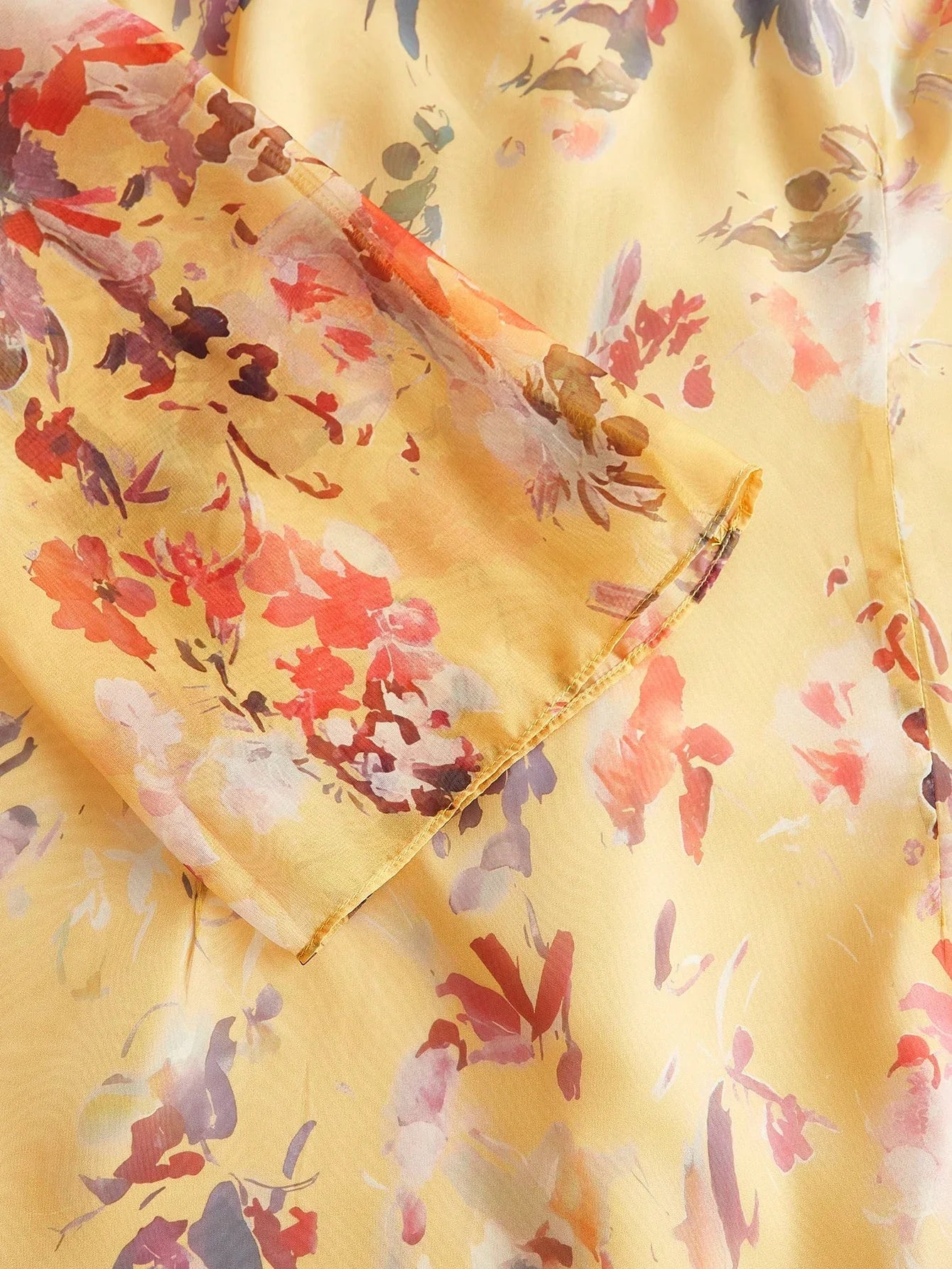 Womens Floral Print Vacation Style Long Sleeve Dress Elegant And Fashionable