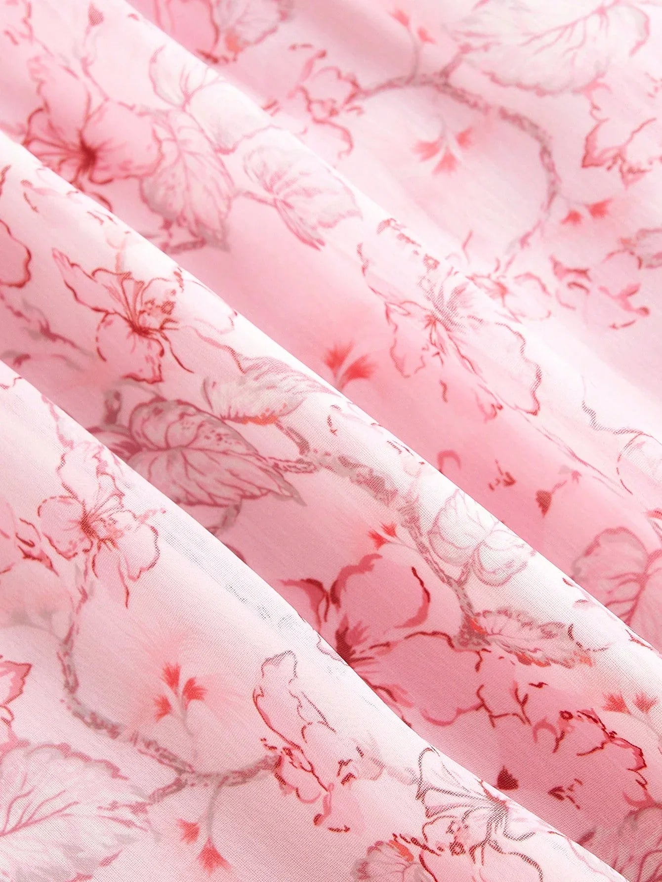Womens Long Floral Print Dress With Floral Applique Collar Long Sleeves Waist Gathering Casual And