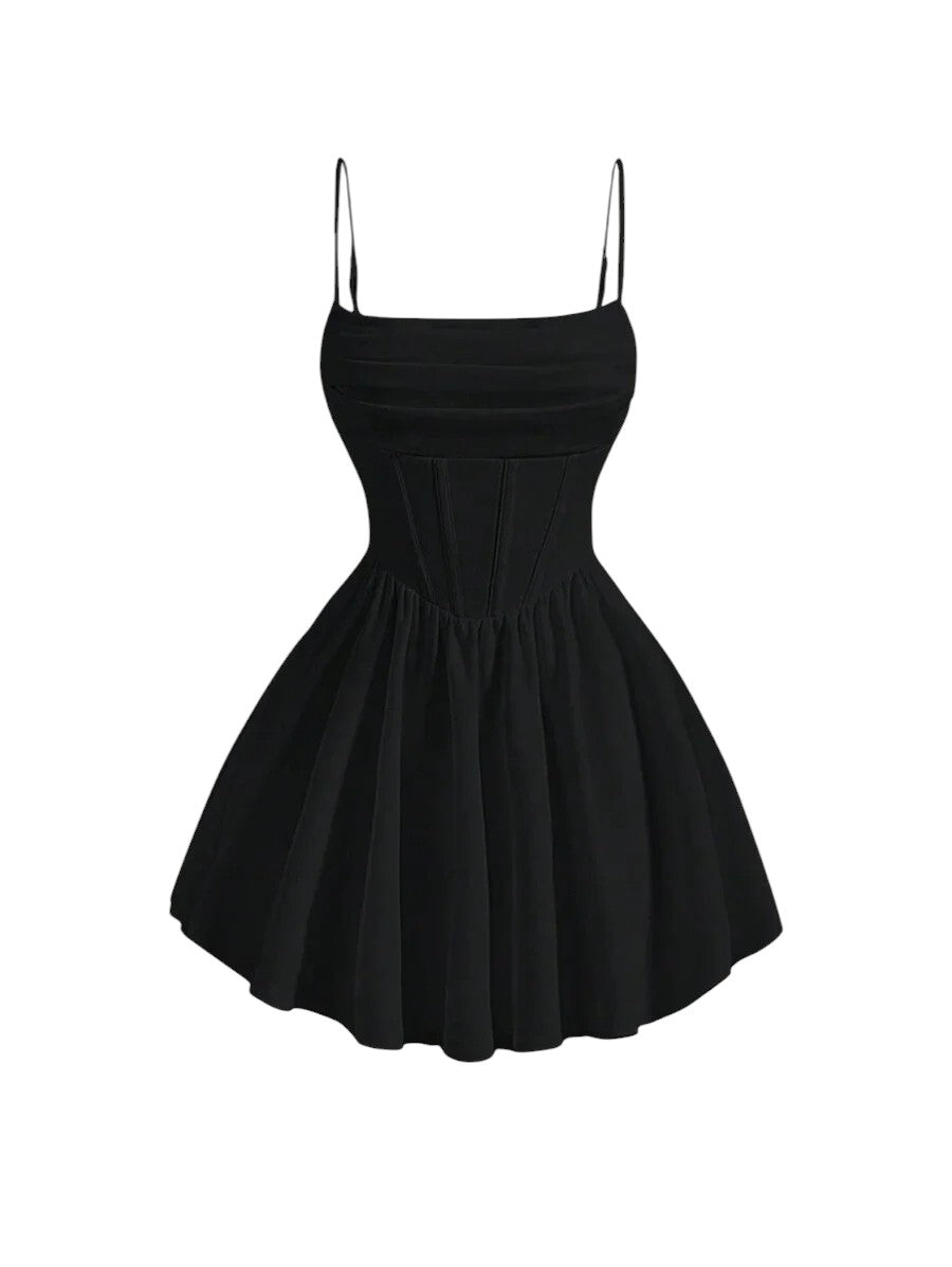 Womens Pleated Waist Cami DressSummer DressesSun Dress Spring Clothes
