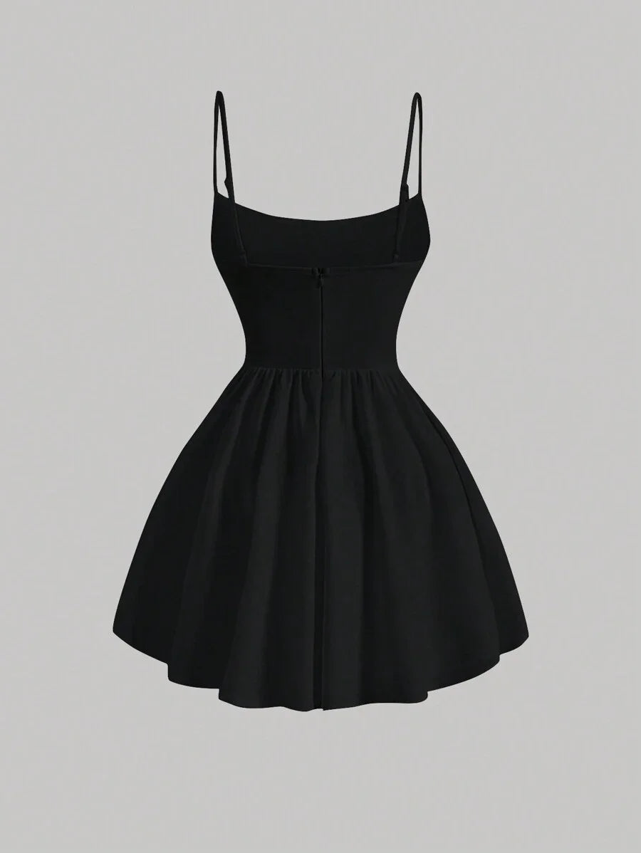 Womens Pleated Waist Cami DressSummer DressesSun Dress Spring Clothes