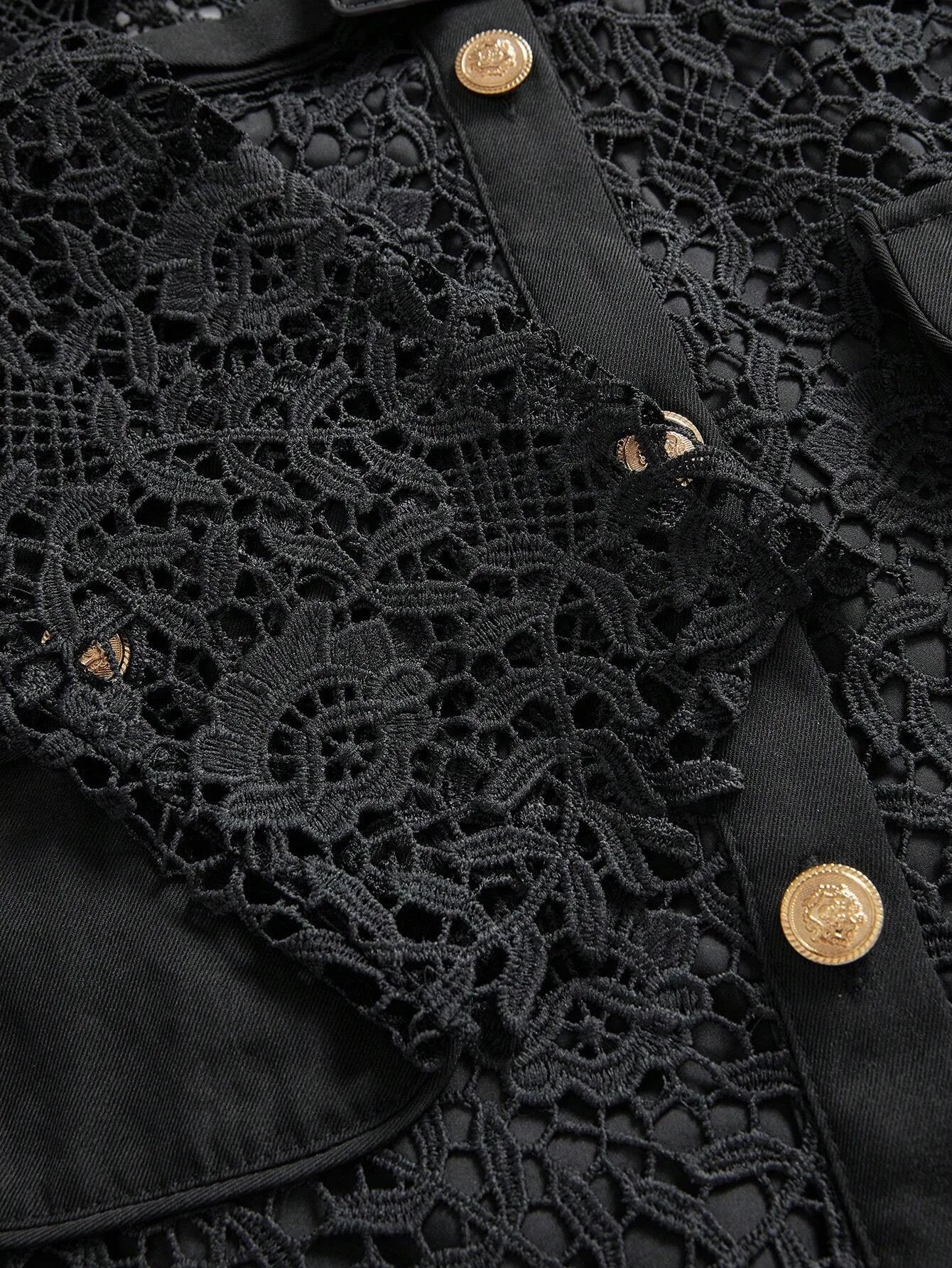 Womens SpringAutumn Long Sleeve Elegant French Lace Waist Slim Dress