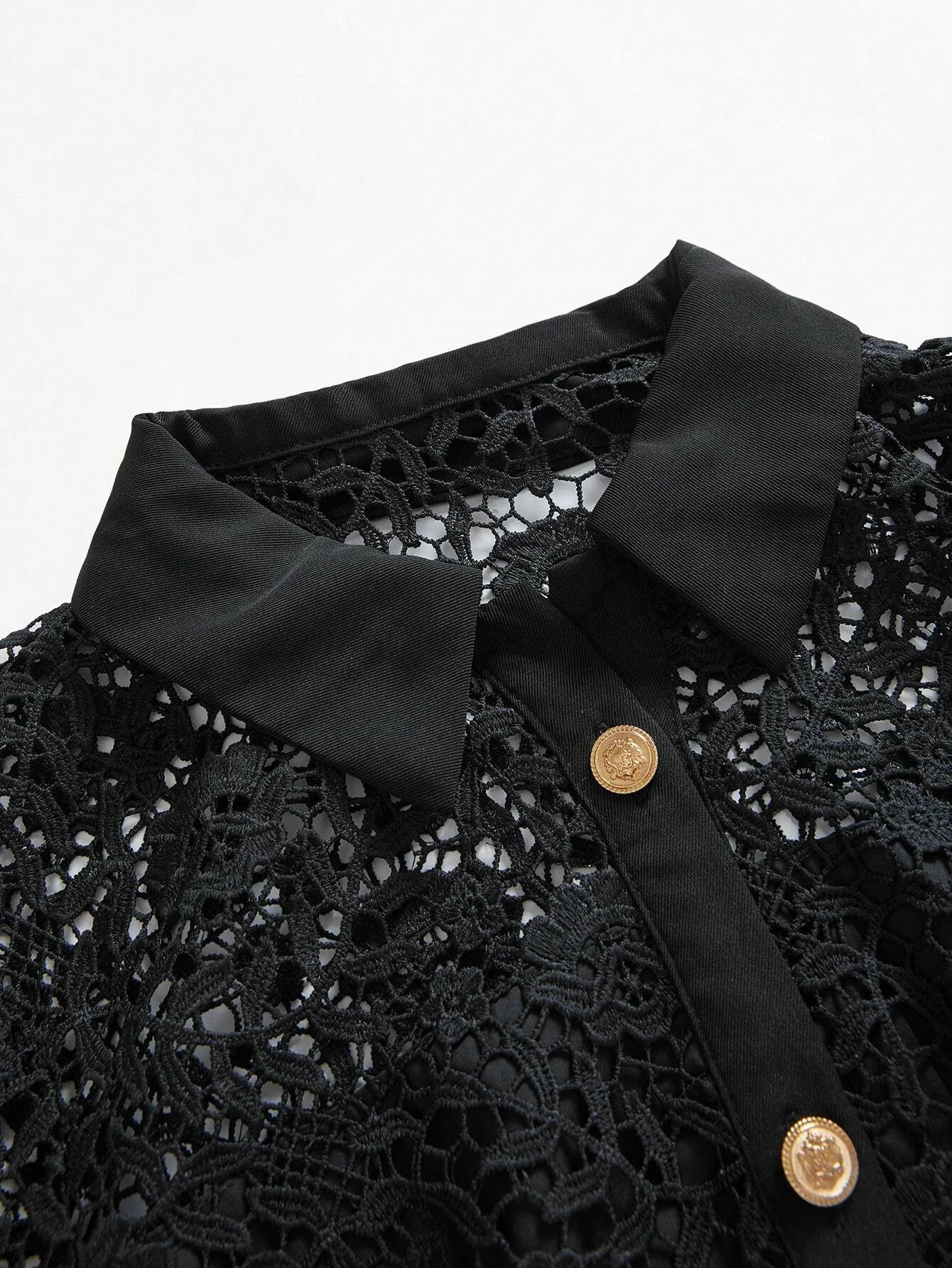 Womens SpringAutumn Long Sleeve Elegant French Lace Waist Slim Dress