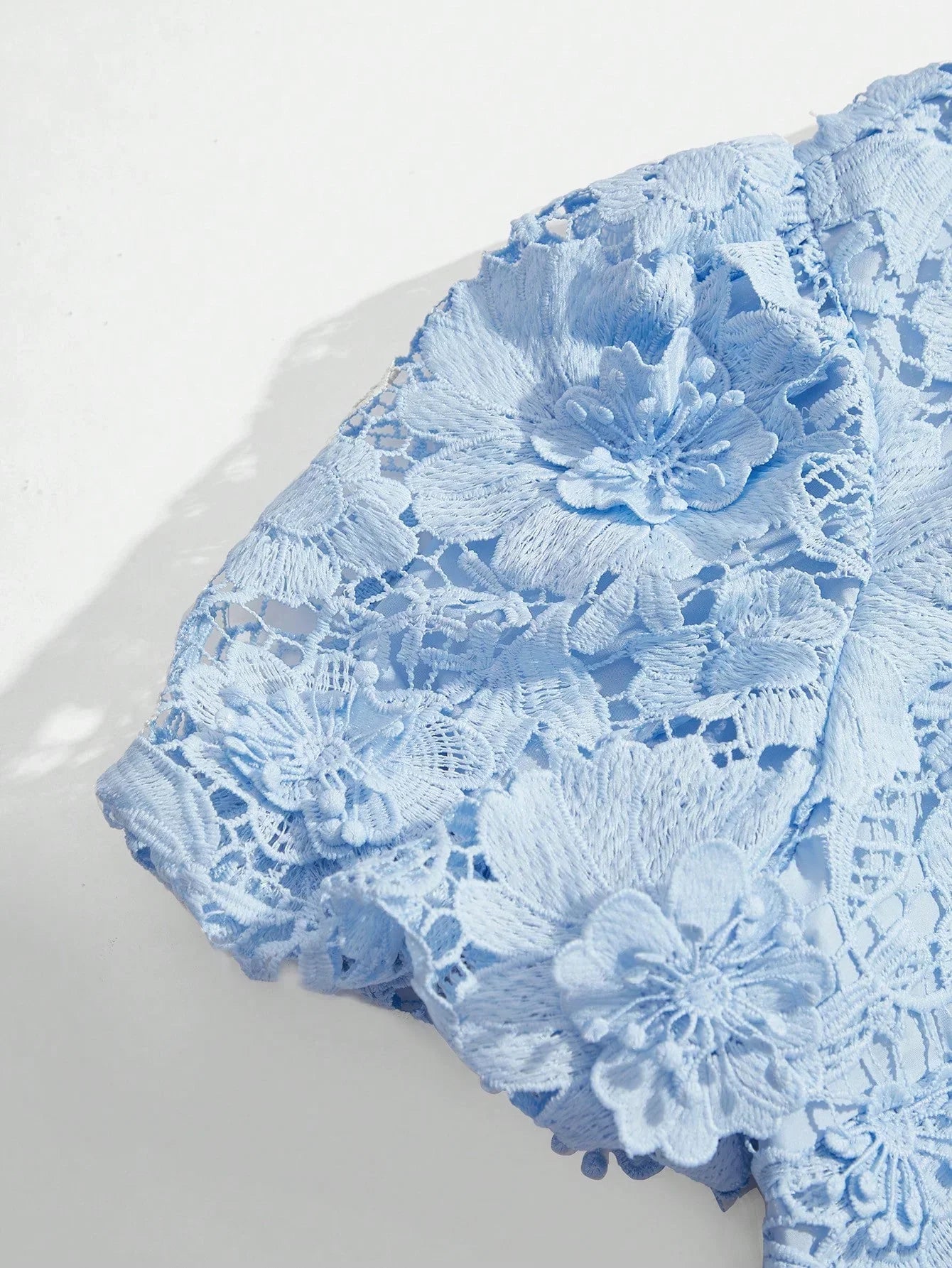 Womens Summer New 3D Floral Lace Long Dress Fashion Banquet Floral Dress