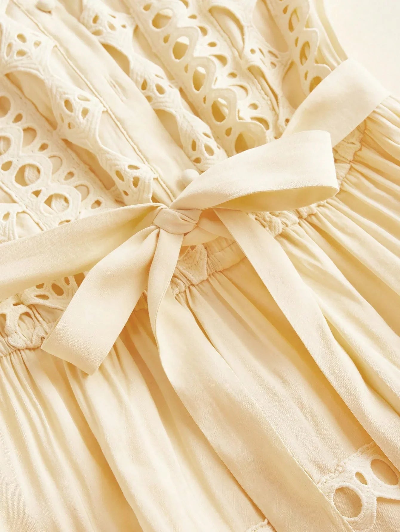 Yellow Elegant Waist Ruffle Splice Cap Sleeve Dress For Women Casual For Summer Beach Holiday