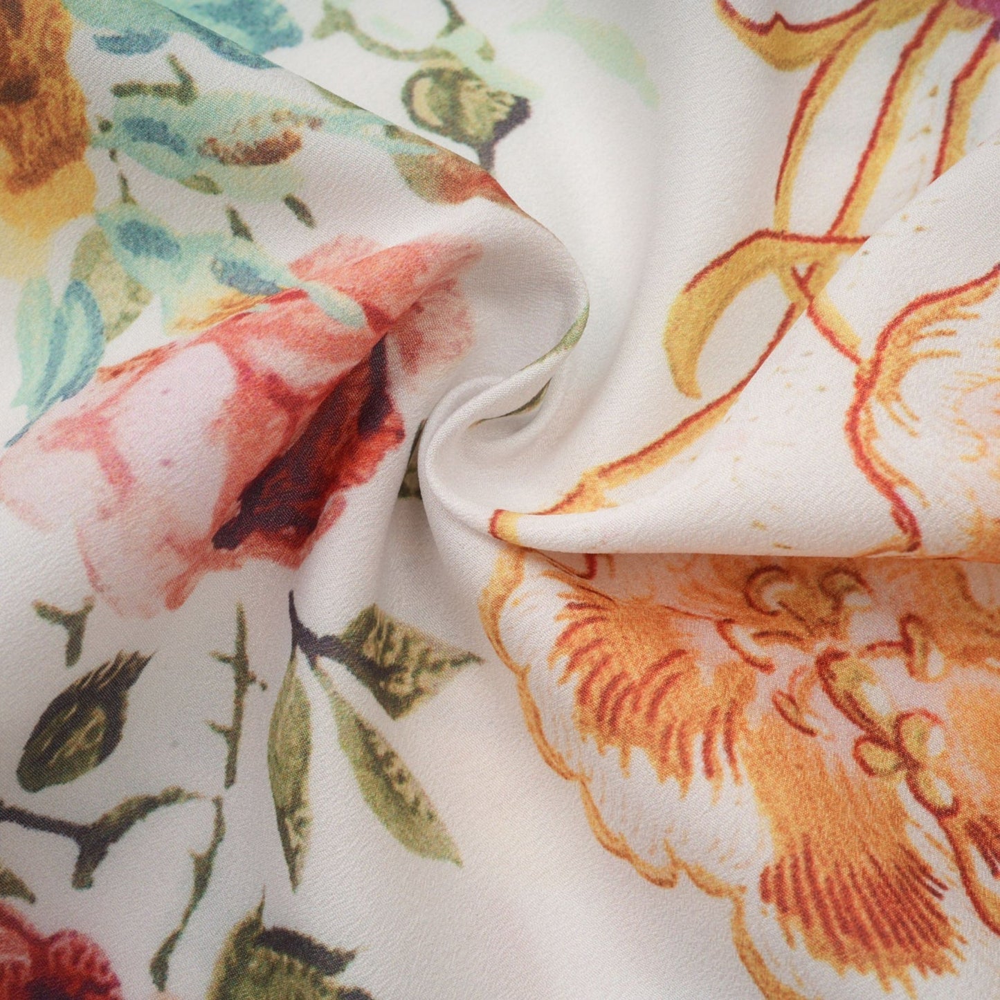 Yvonne Vneck floralprint embellished blouse