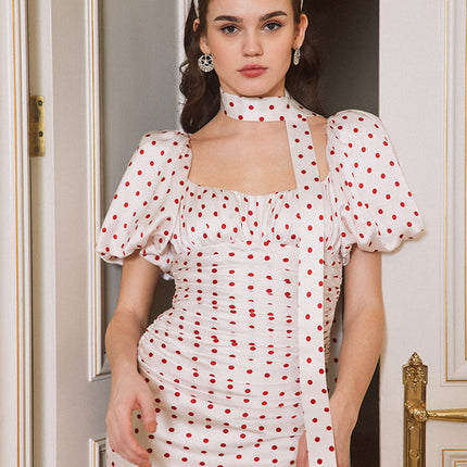 Polka Dot Midi Dress