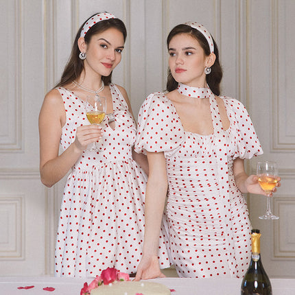 Polka Dot Midi Dress