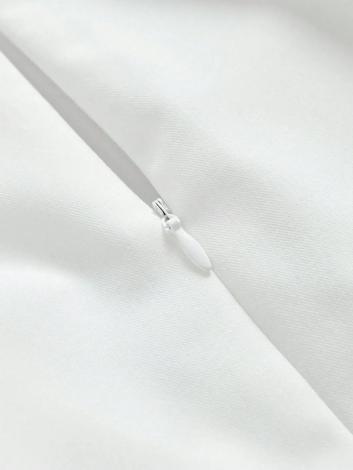 1pc Women Solid Color Straight Double Layer Puff Sleeve Belt Dress