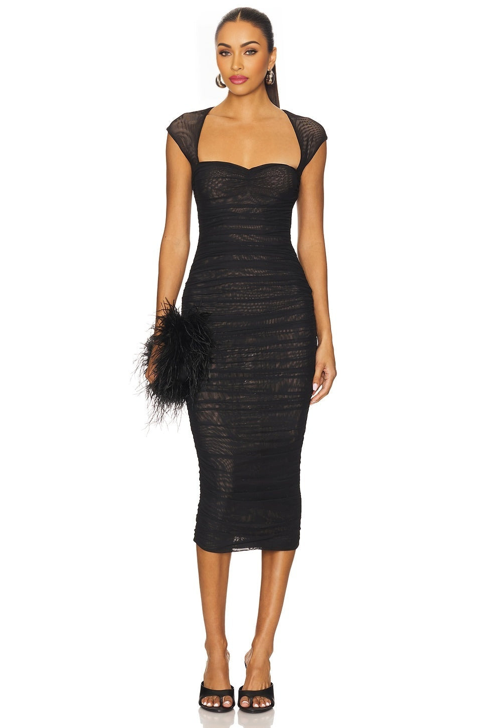 Kylie Mesh Midi Dress SEROYA