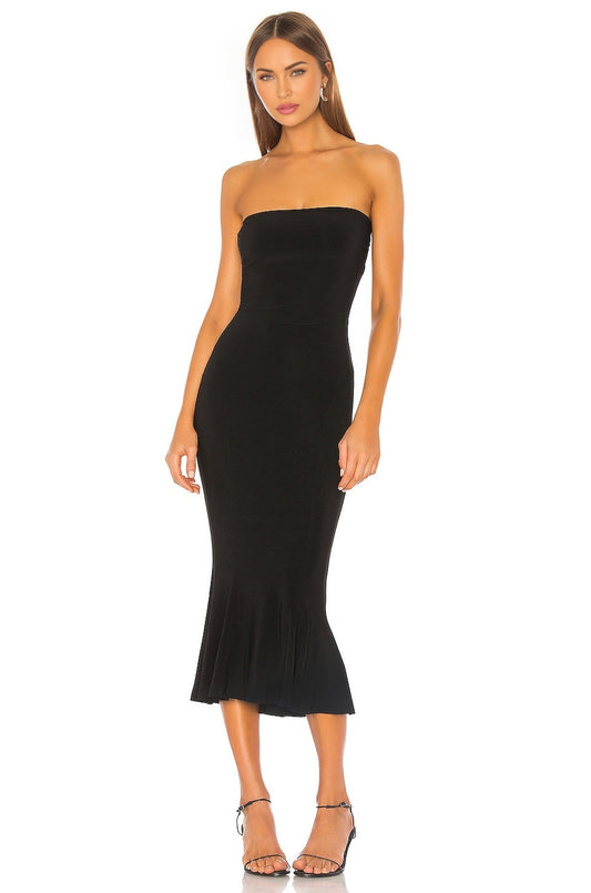 Strapless Fishtail Dress Norma Kamali