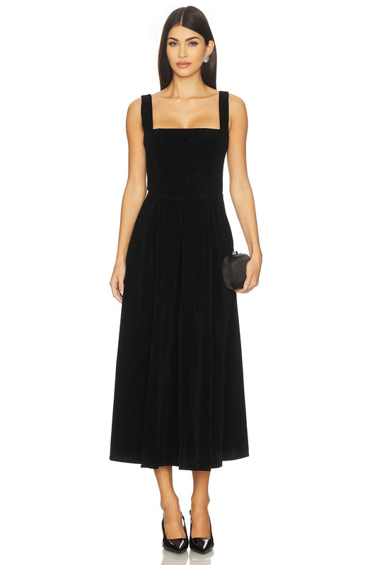 Cinthia Velvet Midi Dress MORE TO COME