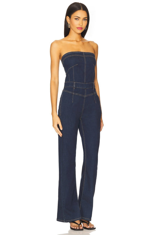 x We The Free Beckett Jumpsuit In Midnight Free People