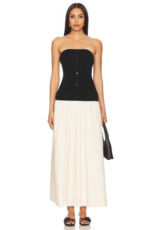 Tanner Combo Dress Line & Dot