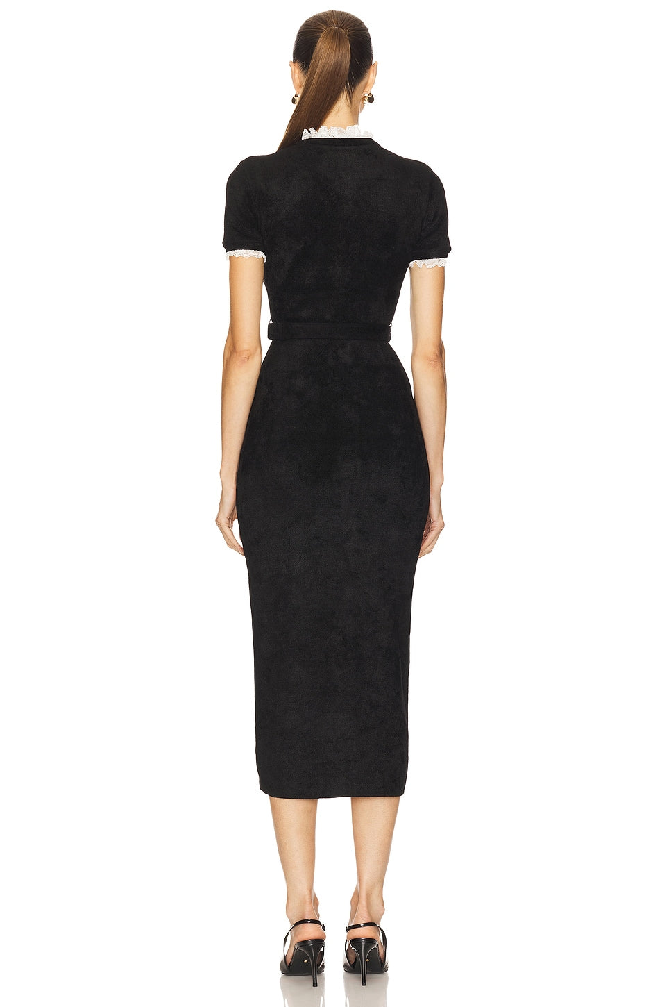 Chenille Knit Midi Dress self-portrait