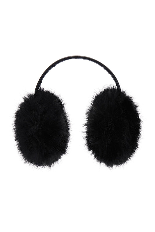 The Vee Faux Fur Earmuff Adrienne Landau