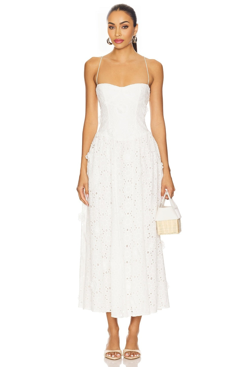 Estie Broderie Maxi Dress Bardot