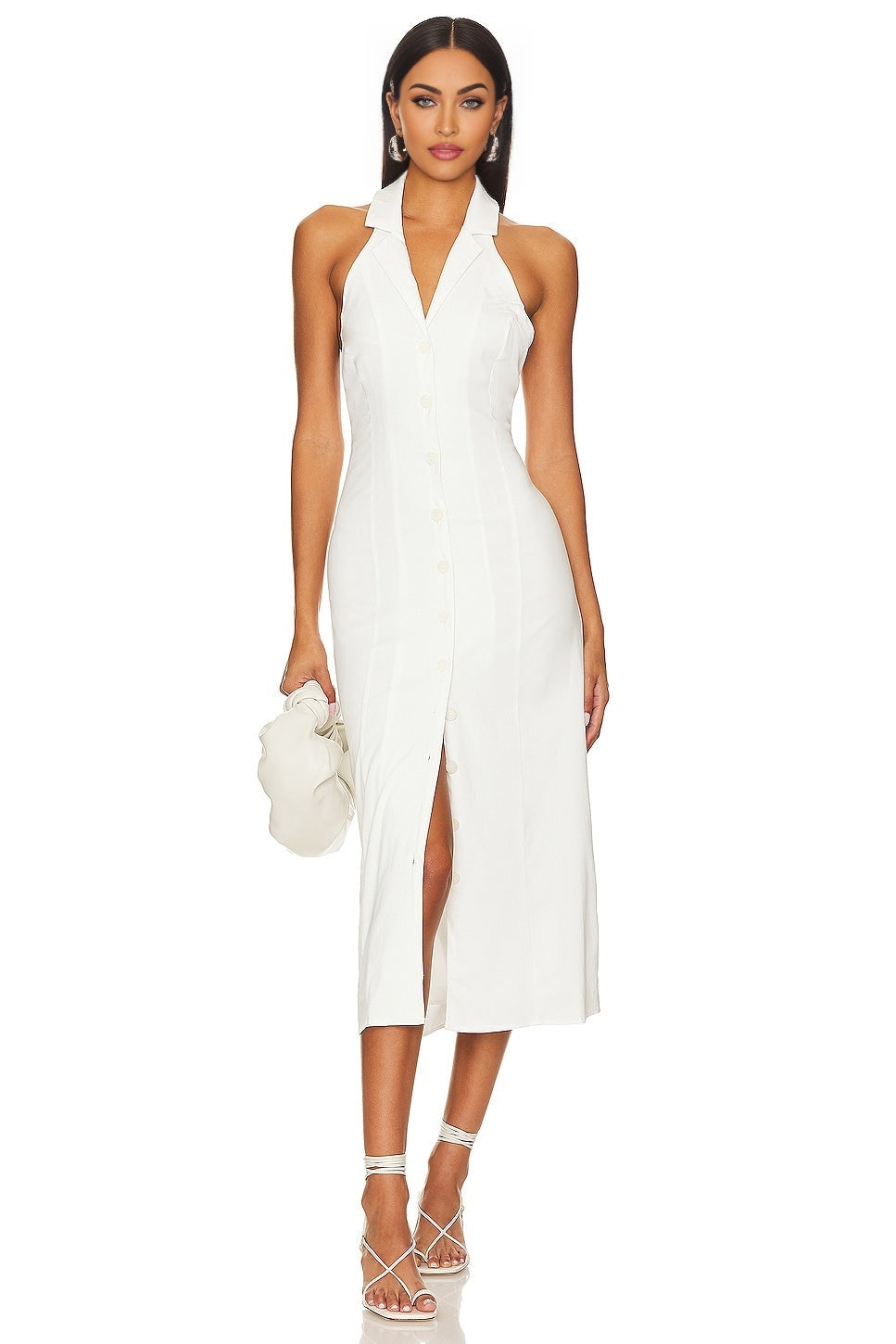 x Button Down Midi Dress SNDYS