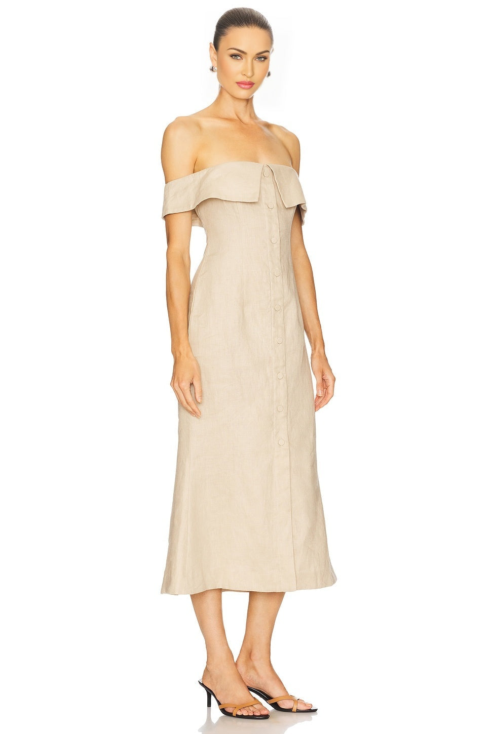 Harlow Linen Midi Dress Camila Coelho