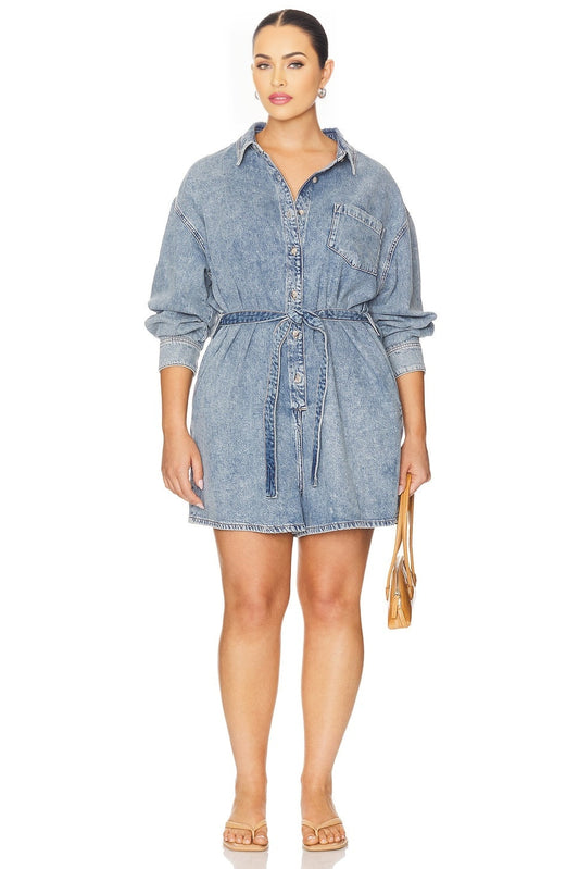 Denim Romper Good American