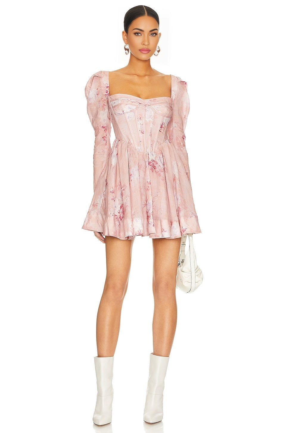 Evermore Floral Mini Dress Bardot