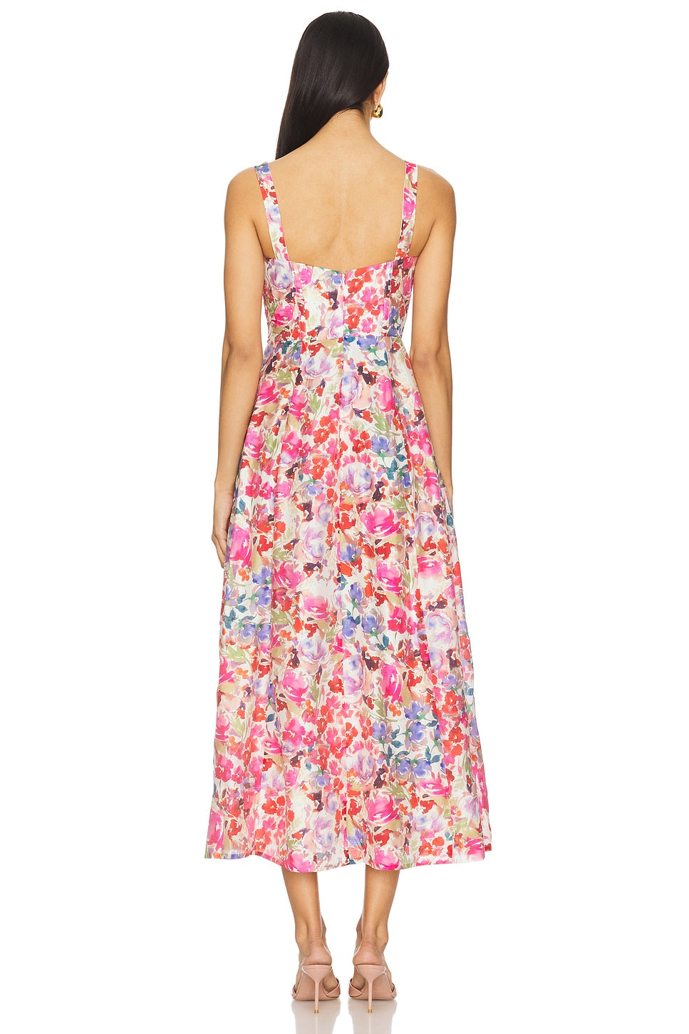 Lilah Corset Midi Dress Bardot