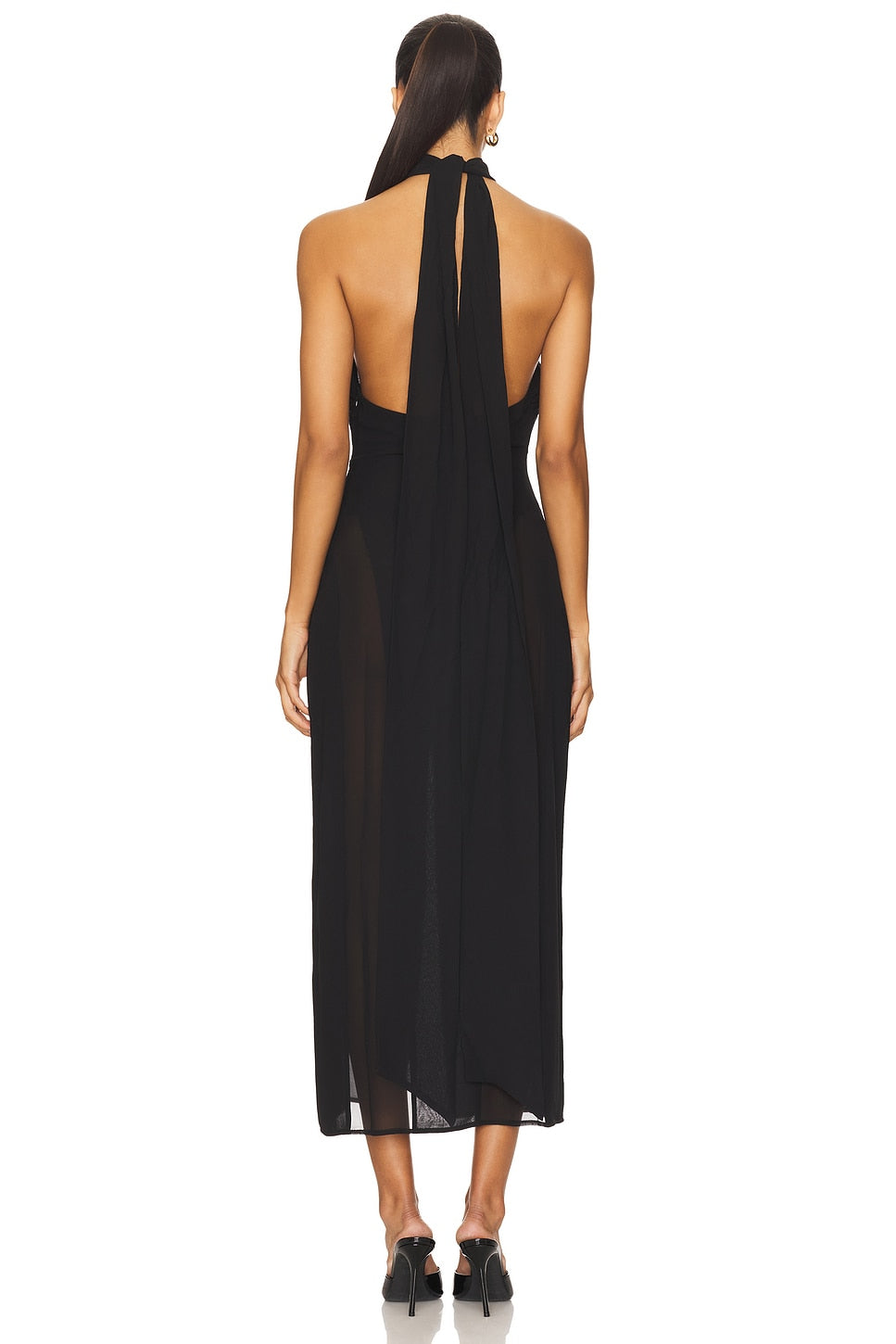 Koemi Sheer Panel Dress GUIZIO