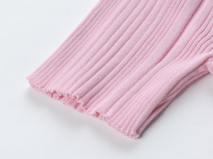 Chic A-Line Polo Dress with Button Detail & Pockets in Pink