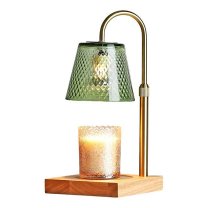 Van Hoef Electric Candle Warmer Aroma Burner – Metal & Glass