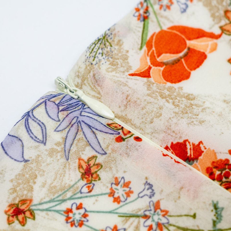 Maxi Dress – Floral Print – Crossover V-Neck – Bohemian Dinner Style