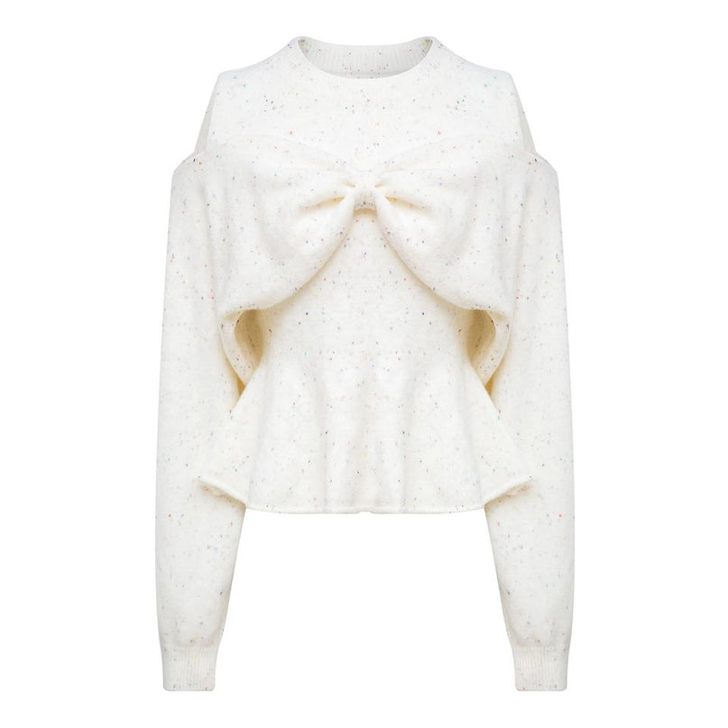 Knit Sweater – Round Neckline – Vintage Solid Design – Elegant Winter Style