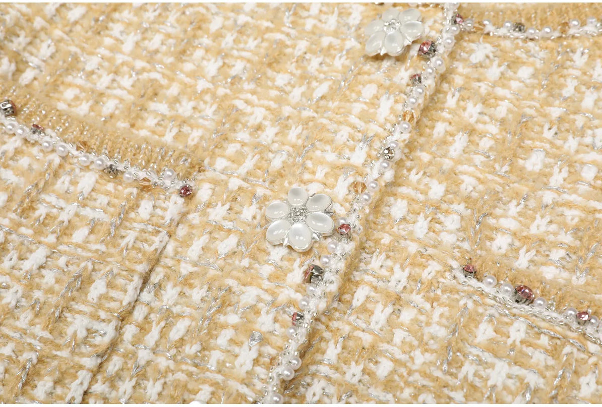 Serena Van Hoef Tweed Jacket And Sleeveless Mini Dress Set