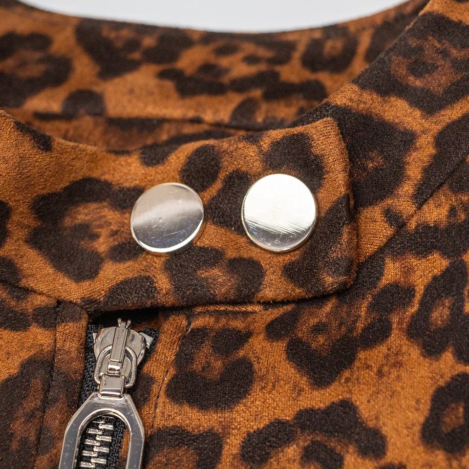 Jacket – Faux Suede Leopard Print – Y2K Streetwear – Luxury Fall Style