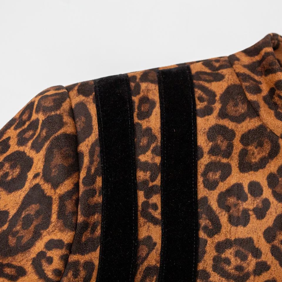 Jacket – Faux Suede Leopard Print – Y2K Streetwear – Luxury Fall Style