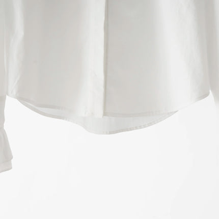 Harper Van Hoef Ruffle Front High-Neck Blouse